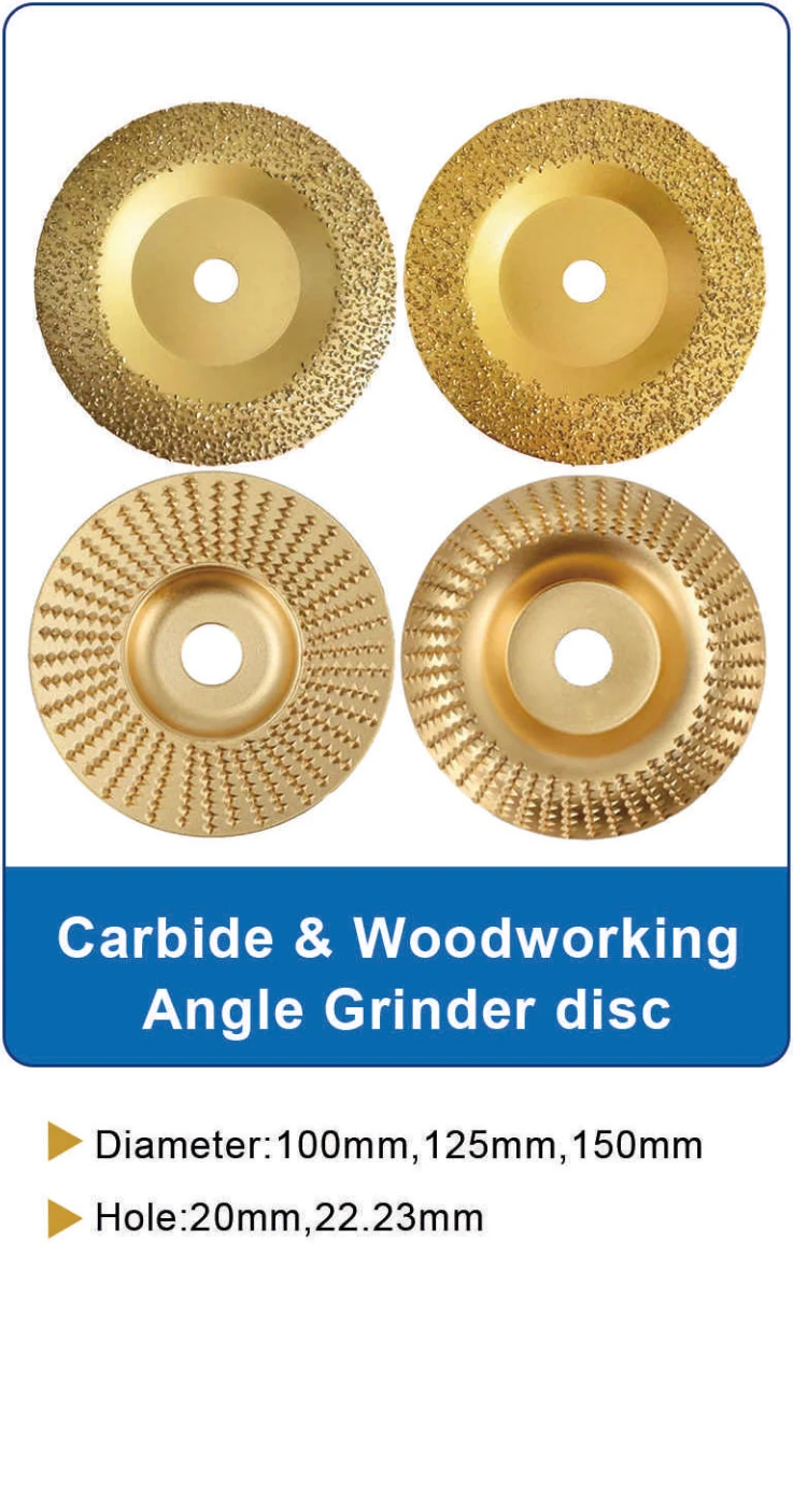 Carbide Woodworking Angle Grinder Disc catalog specifications