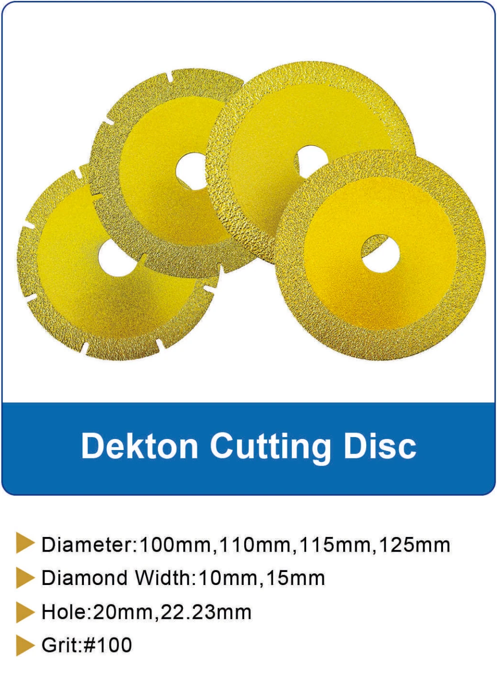 Dekton Cutting Disc catalog specifications