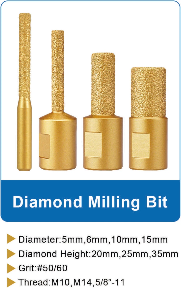 Diamond Milling Bit - Straight catalog specifications