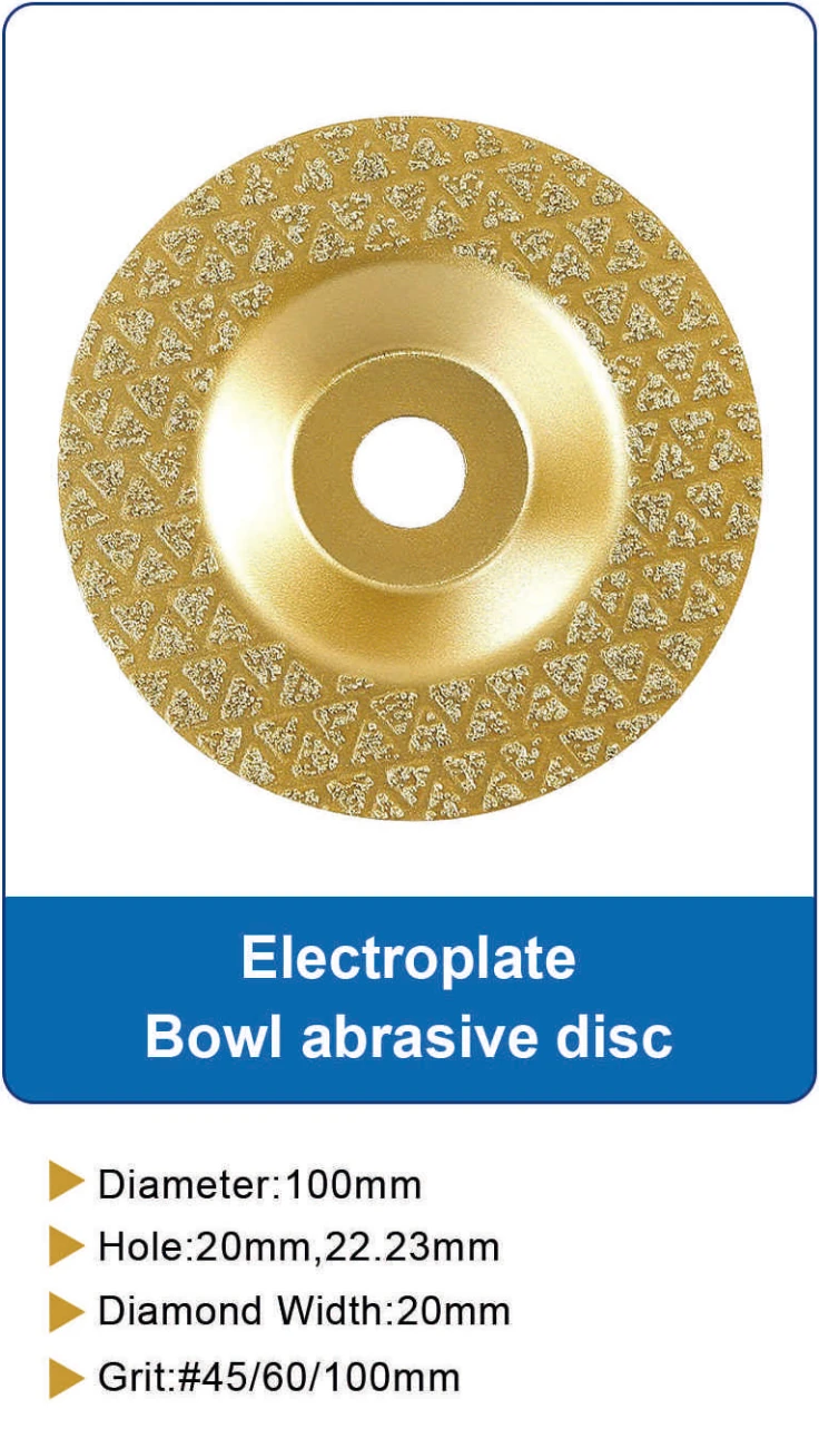 Electroplated Bowl Grinding Disc catalog specifications