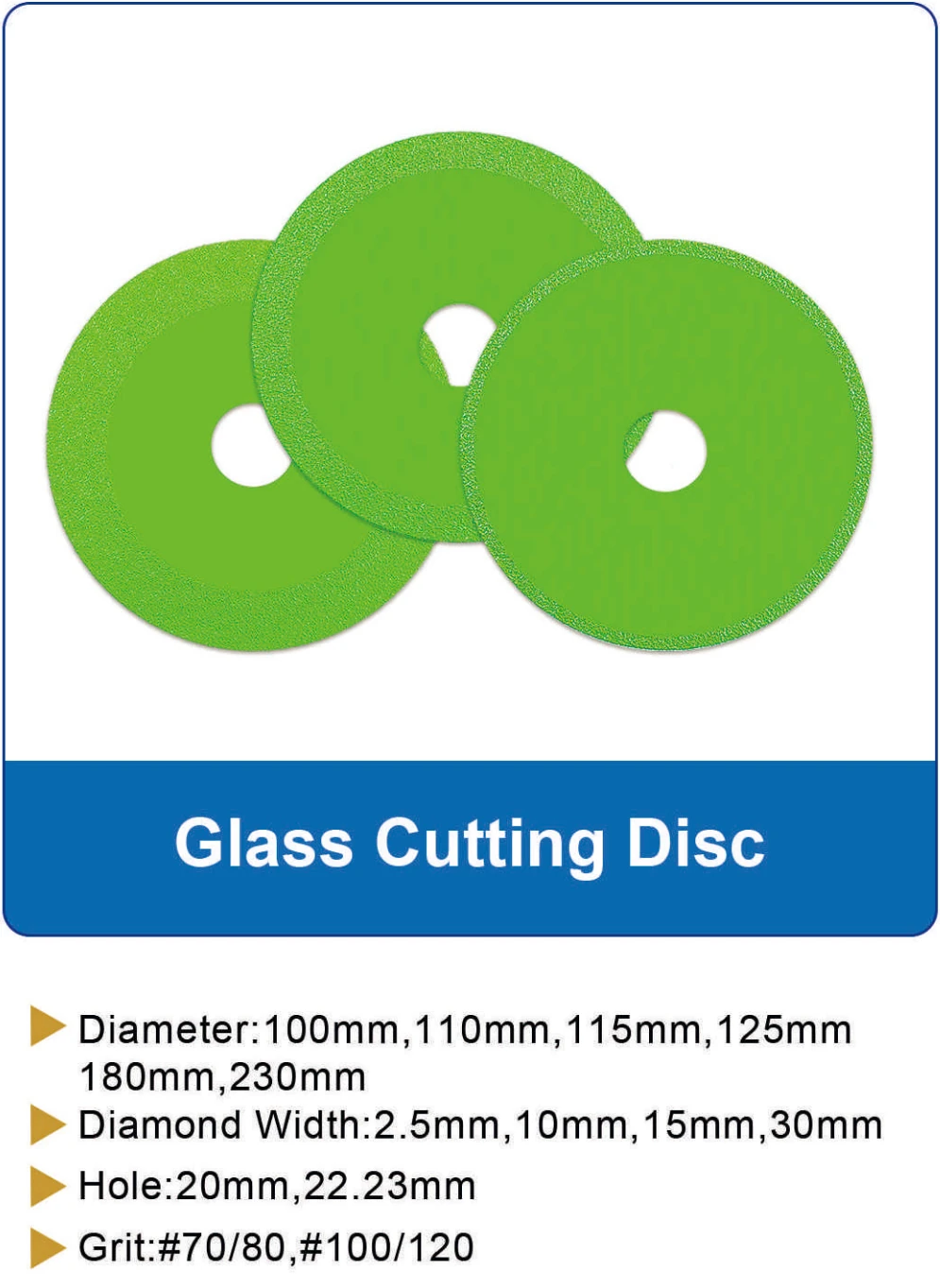 Glass Cutting Disc catalog specifications