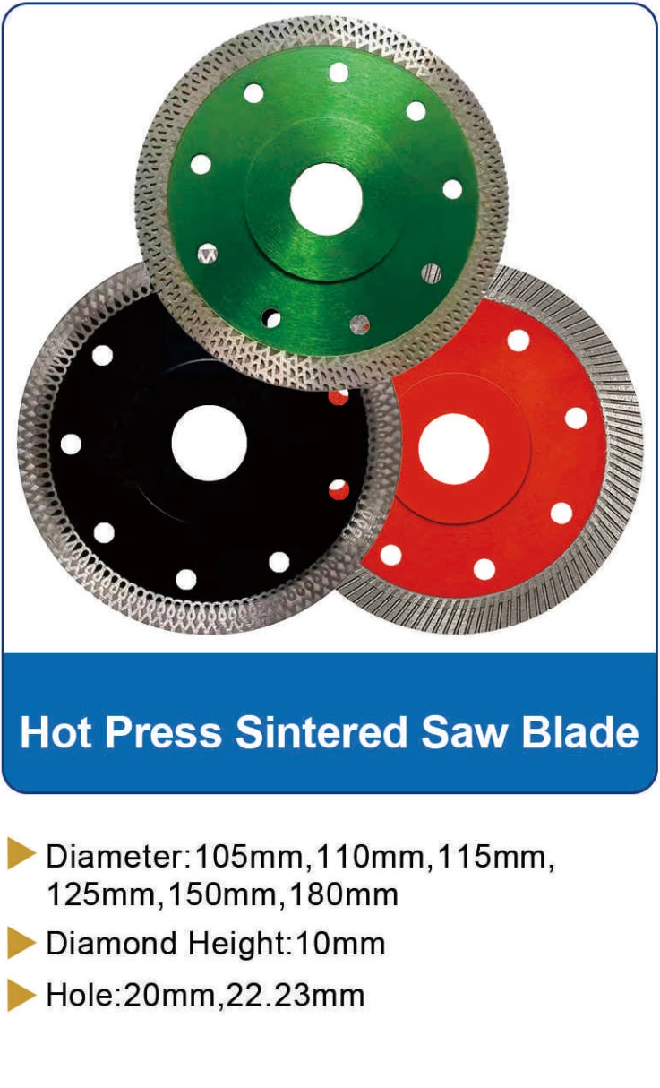 Hot Press Sintered Saw Blade Design A catalog specifications