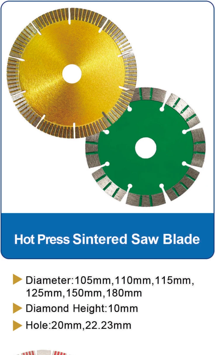 Hot Press Sintered Saw Blade Design C catalog specifications