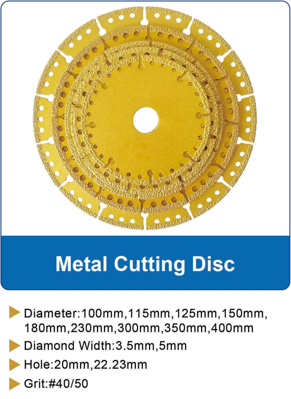 Metal Cutting Disc catalog specifications