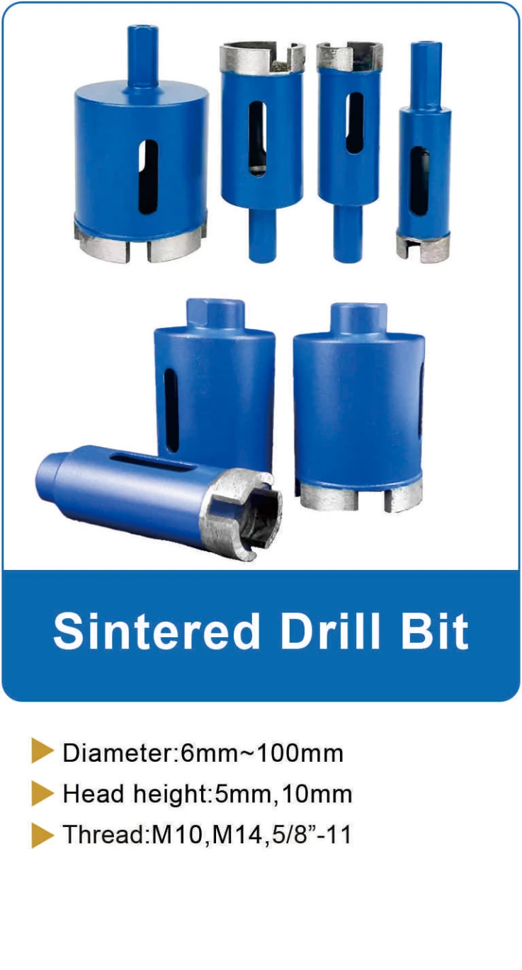 Sintered Diamond Drill Bit catalog specifications