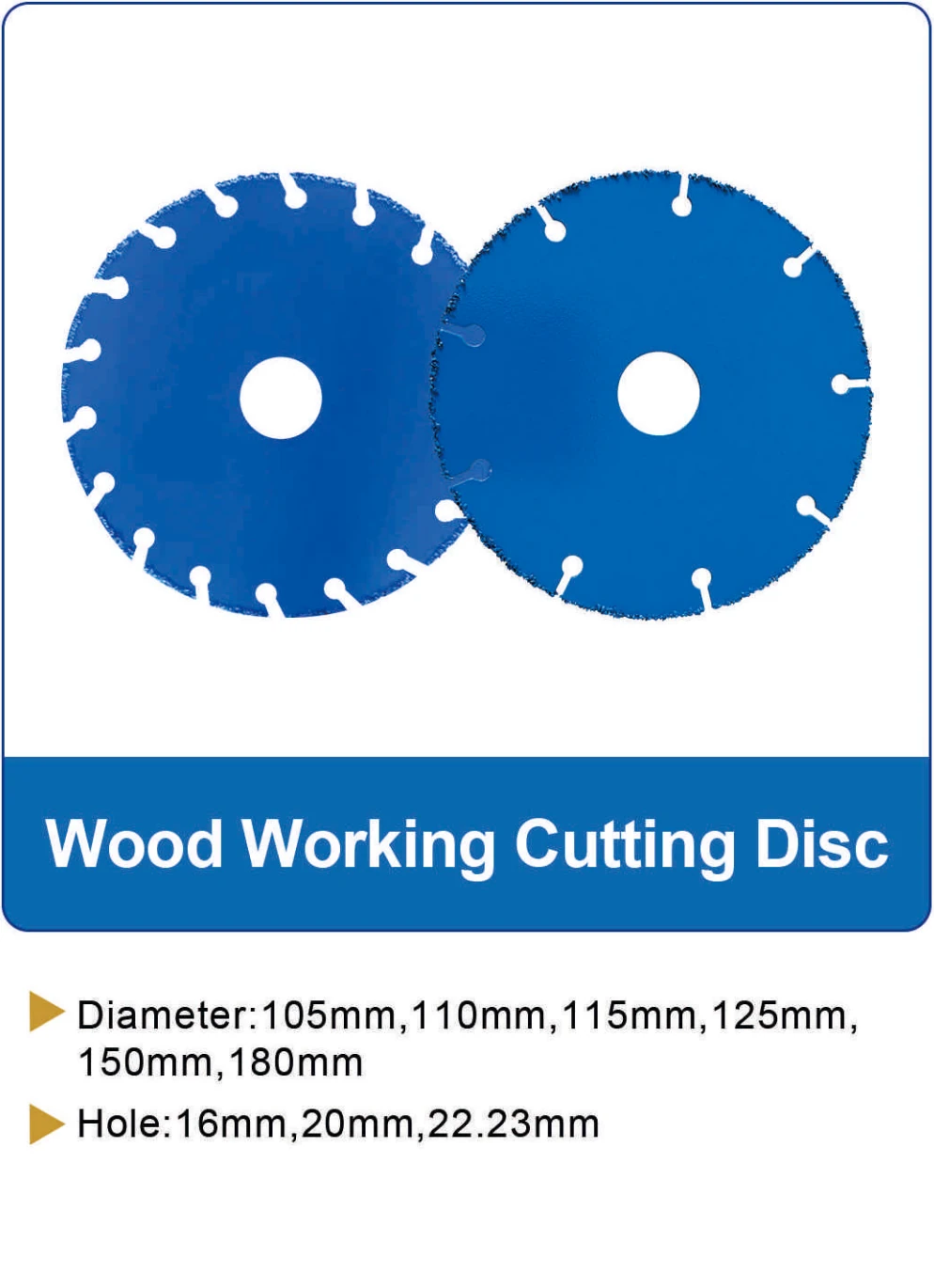 Woodworking Cutting Disc catalog specifications