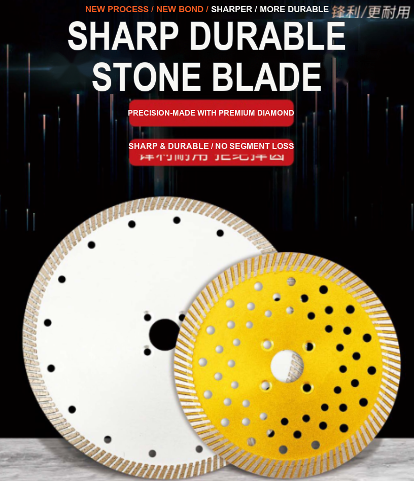 Stone Cutting Blade - Perforated Style